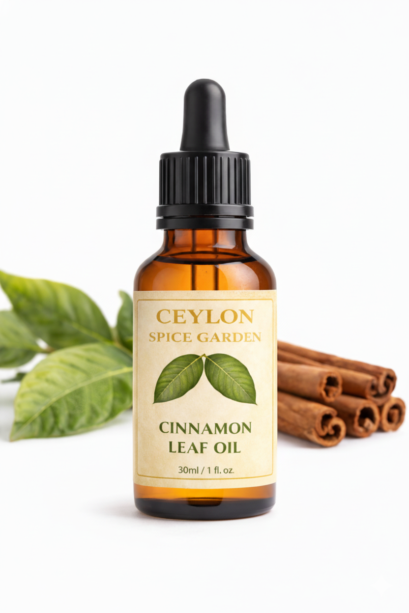 Pure Ceylon Cinnamon Leaf Oil – 100% Organic Steam-Distilled (Cinnamomum Verum)