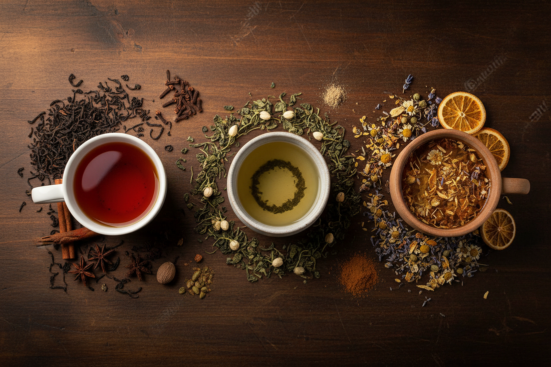 Ceylon Black Tea vs Green Tea vs Herbal Tea