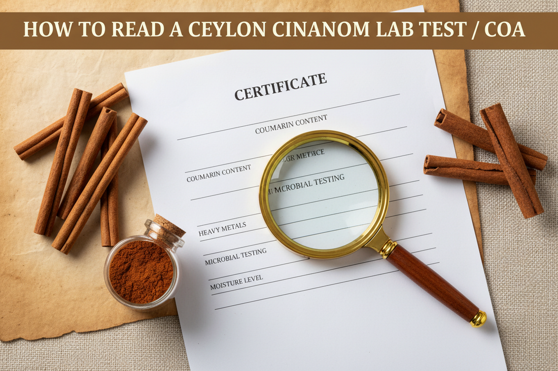 How to Read a Ceylon Cinnamon Lab Test / COA