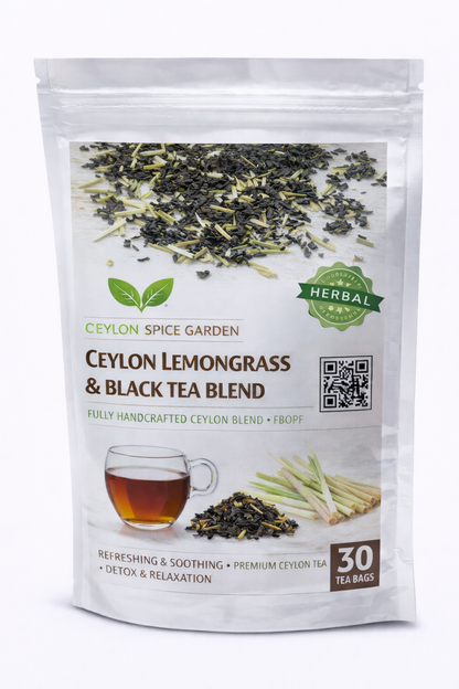 Ceylon Lemongrass & Black Tea Blend — 30 Bags FBOPF
