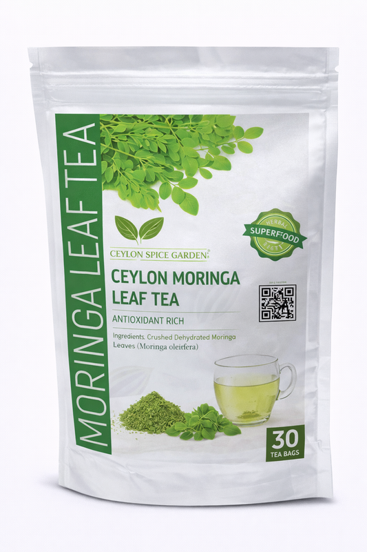 Ceylon Moringa Leaf Tea | Antioxidant Rich, 30 Bags