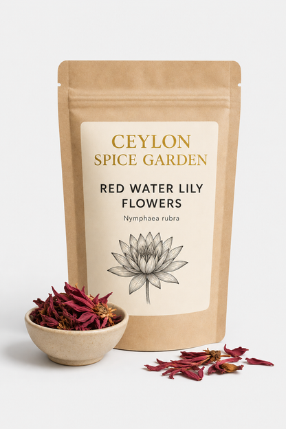 Dried Red Water Lily Flowers - Nymphaea rubra Herbal Tea