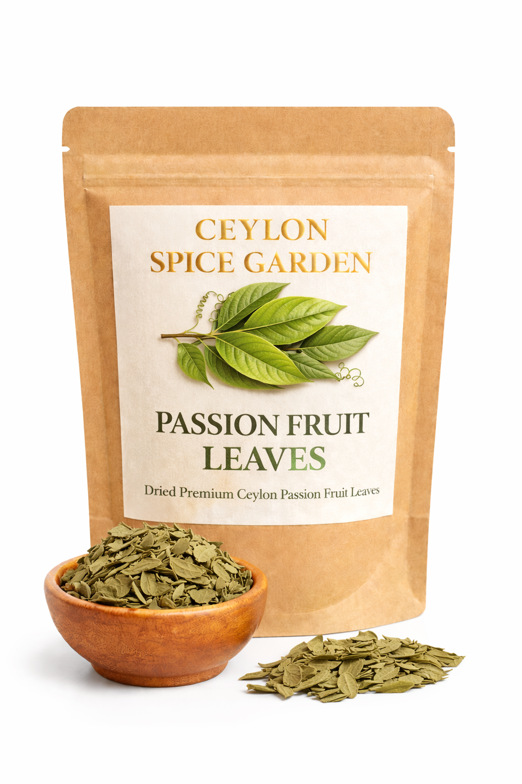 Premium Ceylon Passion Fruit Leaves (Passiflora) - Natural Calming Wellness Herb