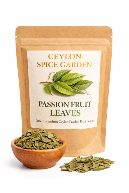 Premium Ceylon Passion Fruit Leaves (Passiflora) - Natural Calming Wellness Herb