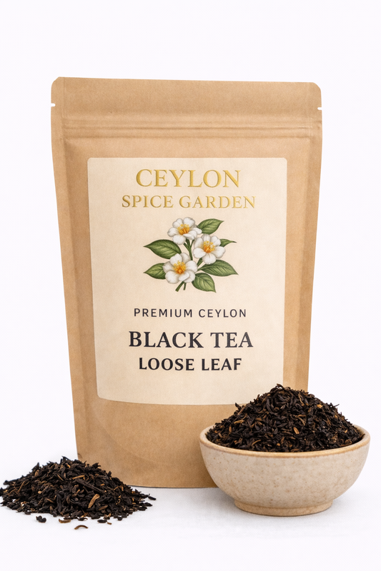 Premium Ceylon black tea loose leaf organic orange pekoe from Sri Lanka single estate