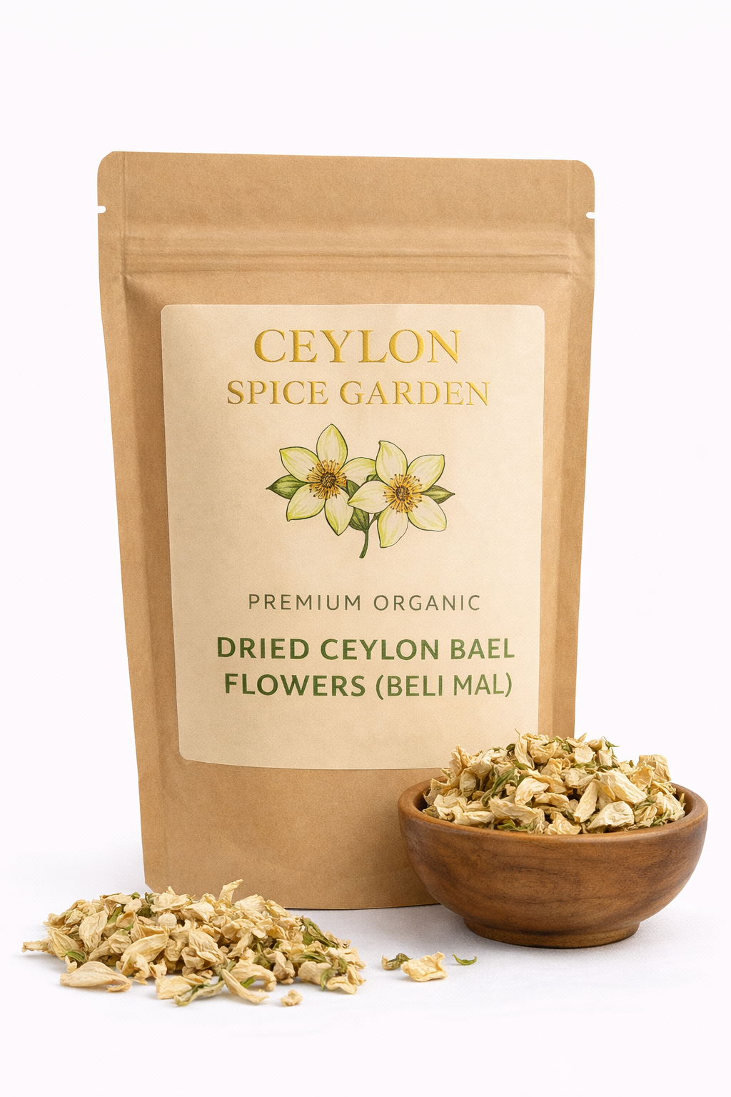 Premium Ceylon Bael Flowers (Beli Mal) - Sacred Aromatic Wellness Blossoms