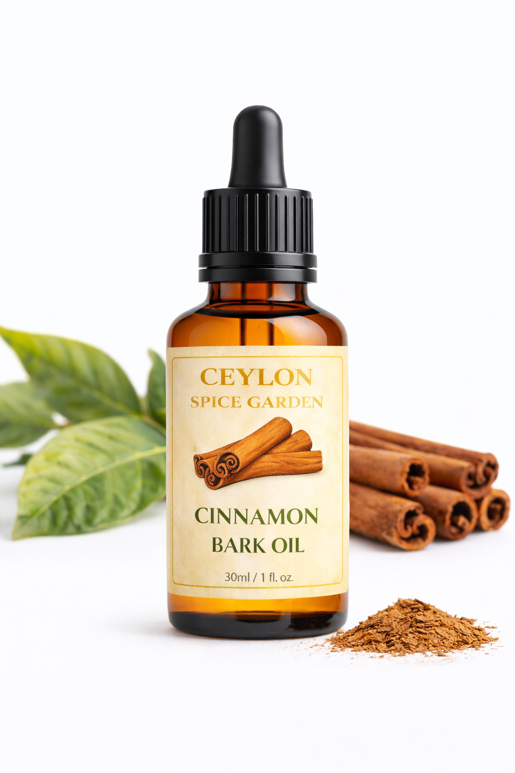 Pure Ceylon Cinnamon Bark Oil – 100% Organic Steam-Distilled (Cinnamomum Verum)