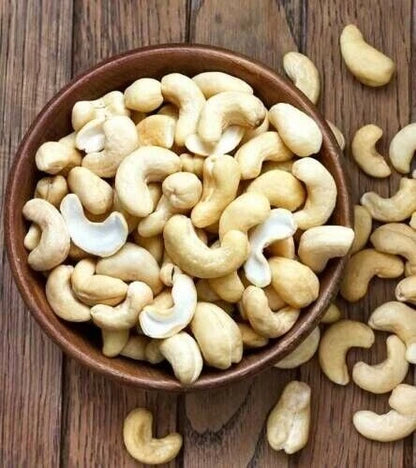 Ceylon Cashew Nuts (Sri Lankan) – W180 Jumbo Whole, Raw, Roasted & Salted