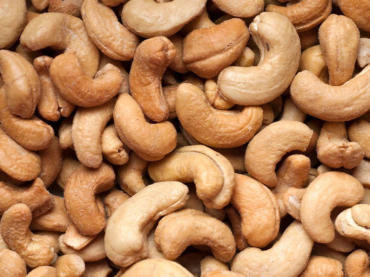 Ceylon Cashew Nuts (Sri Lankan) – W180 Jumbo Whole, Raw, Roasted & Salted