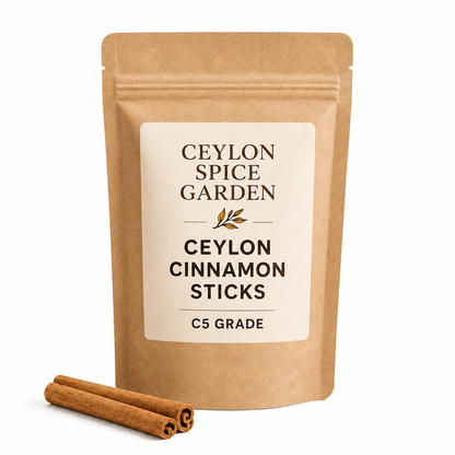 Ceylon Cinnamon Sticks C5 Grade – True Cinnamon Quills from Sri Lanka