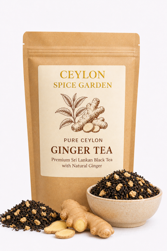 Ceylon Ginger Tea | Premium Sri Lankan Black Tea with Fresh Ginger