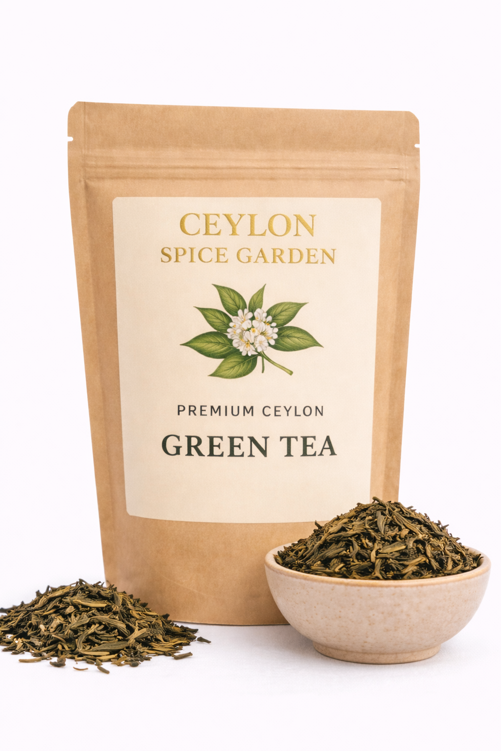 Premium Ceylon Green Tea Loose Leaf - Single Estate Organic - Nature's Weight Loss & Longevity Elixir