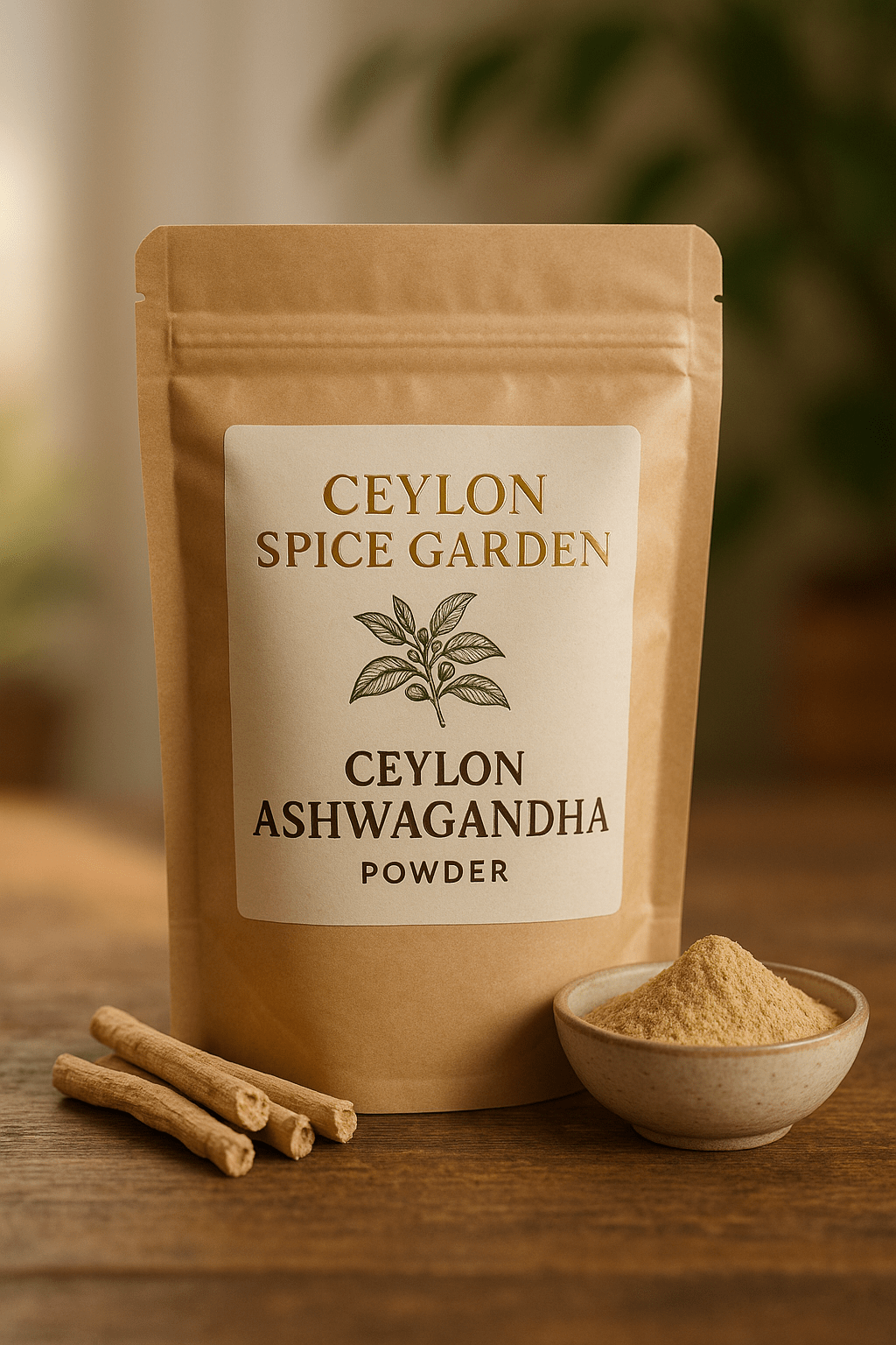 Premium Ceylon Ashwagandha Powder - Authentic Sri Lankan Withania Somnifera - Ceylon Spice Garden