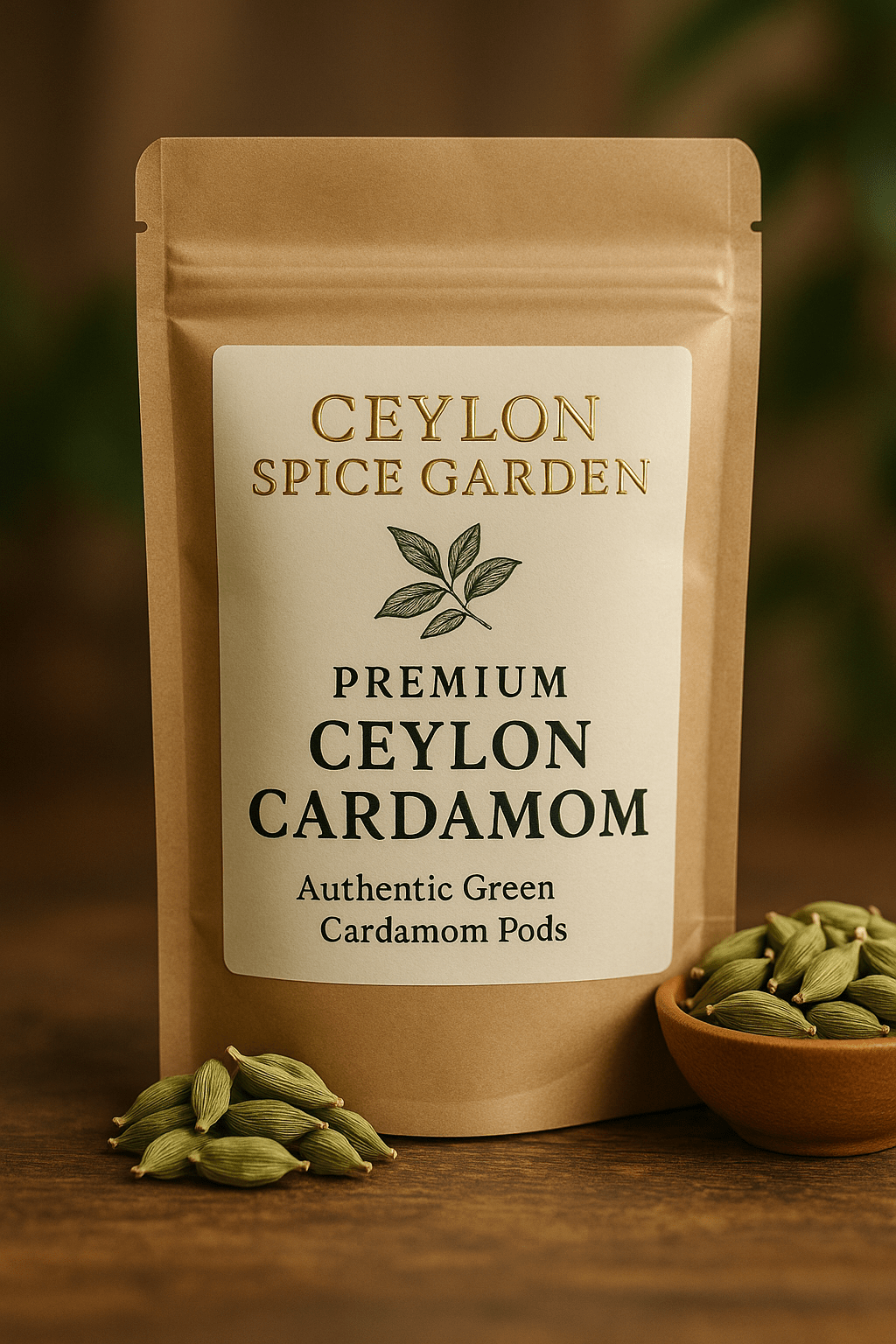 Premium Ceylon Cardamom from Sri Lanka - Authentic Green Cardamom Pods - Ceylon Spice Garden