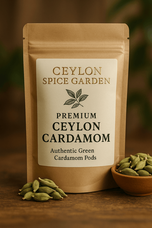 Premium Ceylon Cardamom from Sri Lanka - Authentic Green Cardamom Pods - Ceylon Spice Garden