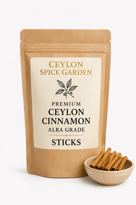 Alba grade Ceylon cinnamon sticks — fine pale golden true cinnamon quills from Sri Lanka