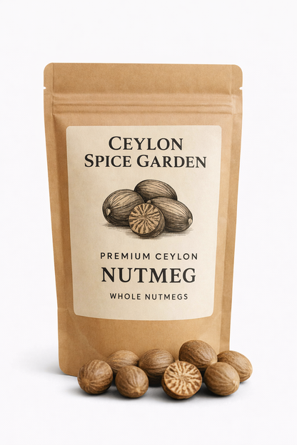 Premium Ceylon Nutmeg from Sri Lanka - Authentic True Nutmeg