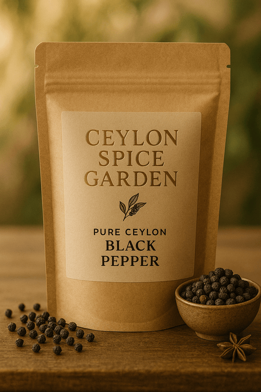 Premium Organic Ceylon Black Pepper - 100% Pure Sri Lankan Piperine - The King of Spices - Ceylon Spice Garden